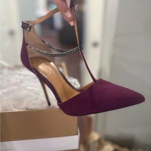 Jessica Simpson Deep Purple Heels